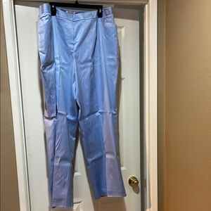 Talbots Blue Relaxed Fit Trousers with Elastic Waistband